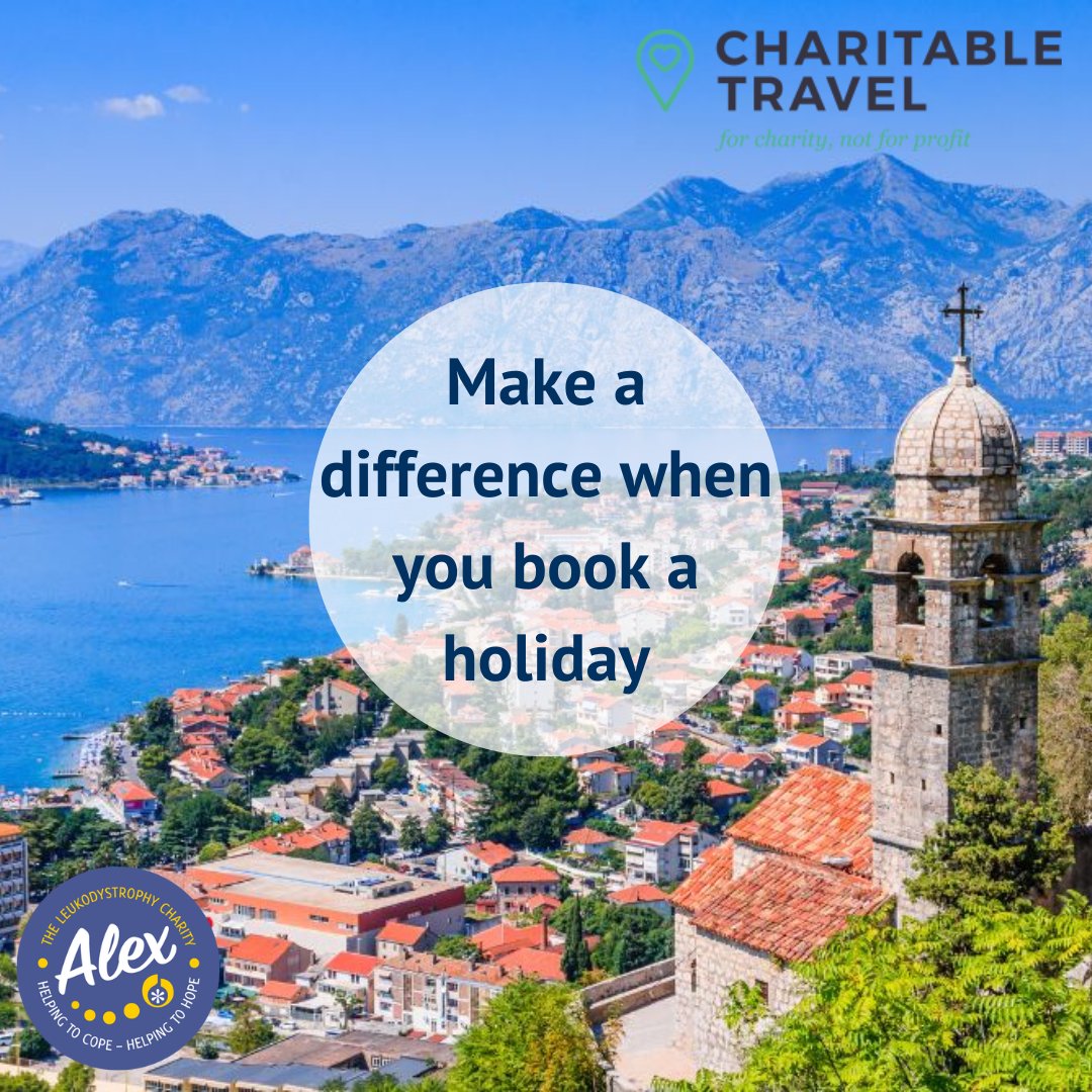 Don't forget to check out Charitable Travel next time you're booking a holiday. They sacrifice commission to enable you to make a donation to us 💝 View their latest offers here: offers.charitable.travel/alex-tlc/ #alextlc #helptocope #helptohope #leukodystrophy #charitabletravel #holiday