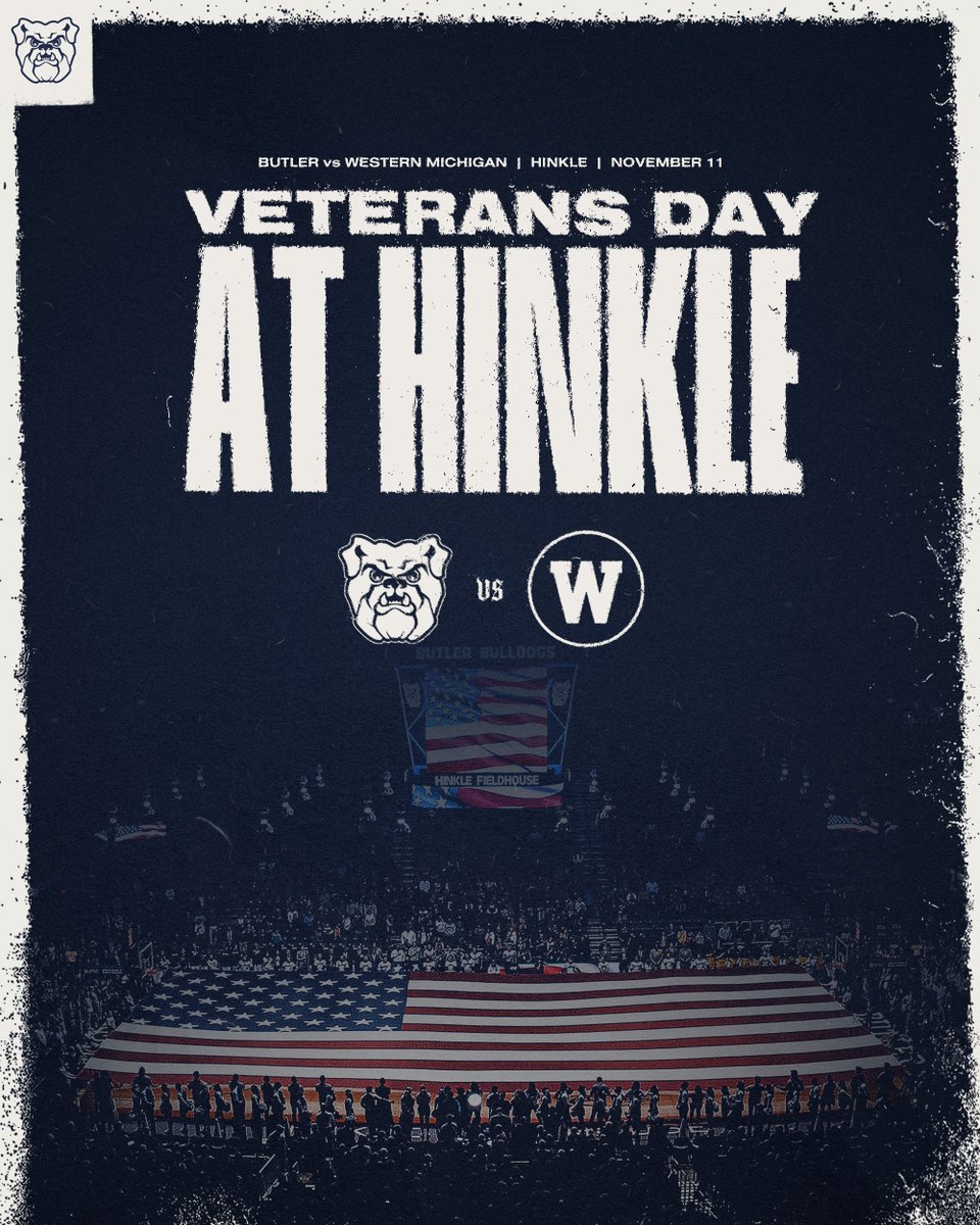 Veterans Day 🤝 Hinkle Fieldhouse 🇺🇸 📝: bit.ly/3wGP7fZ #ButlerWay