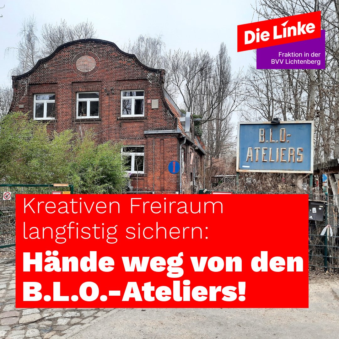 Linksfraktion Lichtenberg (@bvvlinkelbg) on Twitter photo "Man kann eine gewachsene Gemeinschaft nicht einfach umsiedeln. Wir müssen alles in unserer Macht stehende tun, dass dieser Kreativort bleiben kann!", sagt <a href="/SamaKlug/">Samantha Klug</a>. Es ist ein Skandal, dass die bundeseigene <a href="/DB_Presse/">Deutsche Bahn AG</a> solch eine Verdrängung befördert! #bvvlbg @bloateliers "Man kann eine gewachsene Gemeinschaft nicht einfach umsiedeln. Wir müssen alles in unserer Macht stehende tun, dass dieser Kreativort bleiben kann!", sagt <a href="/SamaKlug/">Samantha Klug</a>. Es ist ein Skandal, dass die bundeseigene <a href="/DB_Presse/">Deutsche Bahn AG</a> solch eine Verdrängung befördert! #bvvlbg @bloateliers