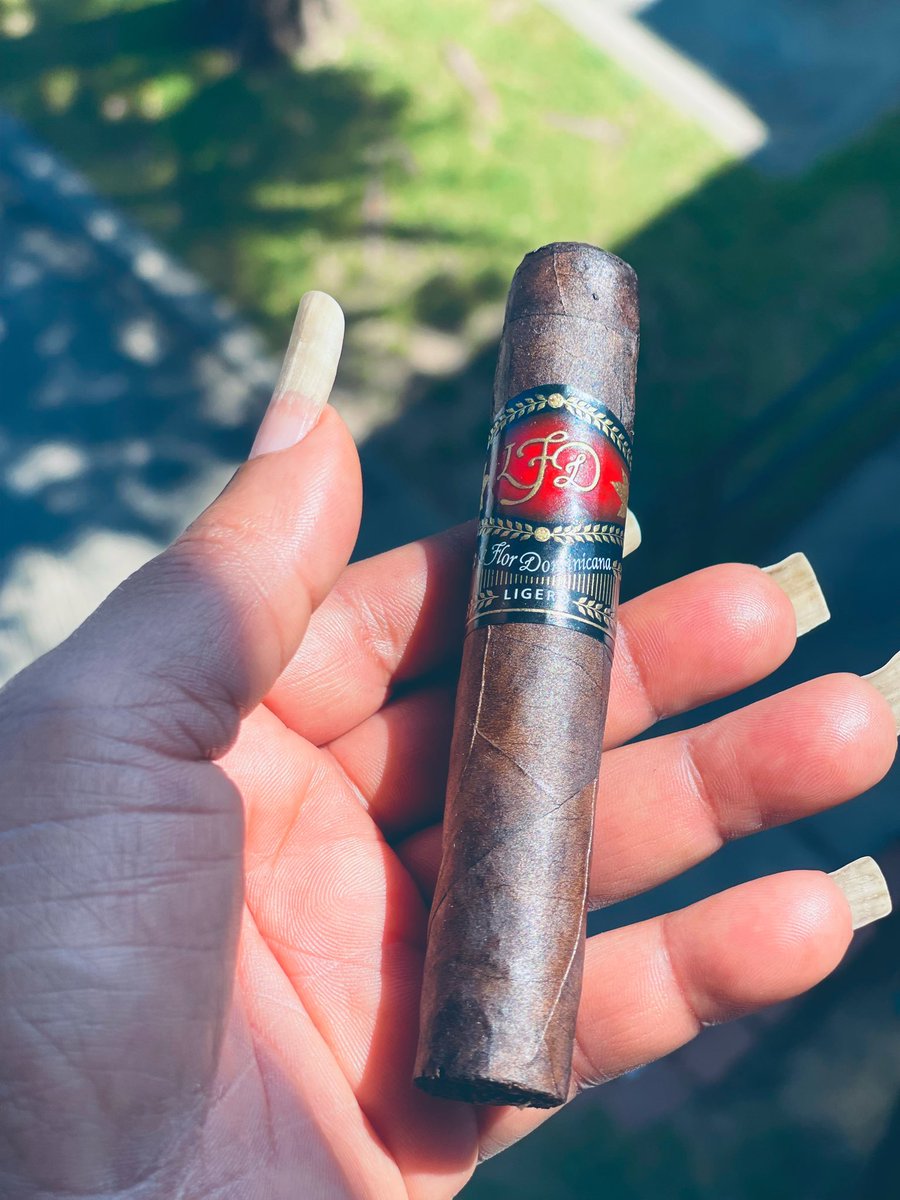 🔥💨💨💨
<a href="/LFDcigars/">La Flor Dominicana</a> 
#dallascigarartqueen 
My favorite is the LFD line, but my local shop didn’t hv my ultimate favorite Digger. So this was my other option. Not bad at all.