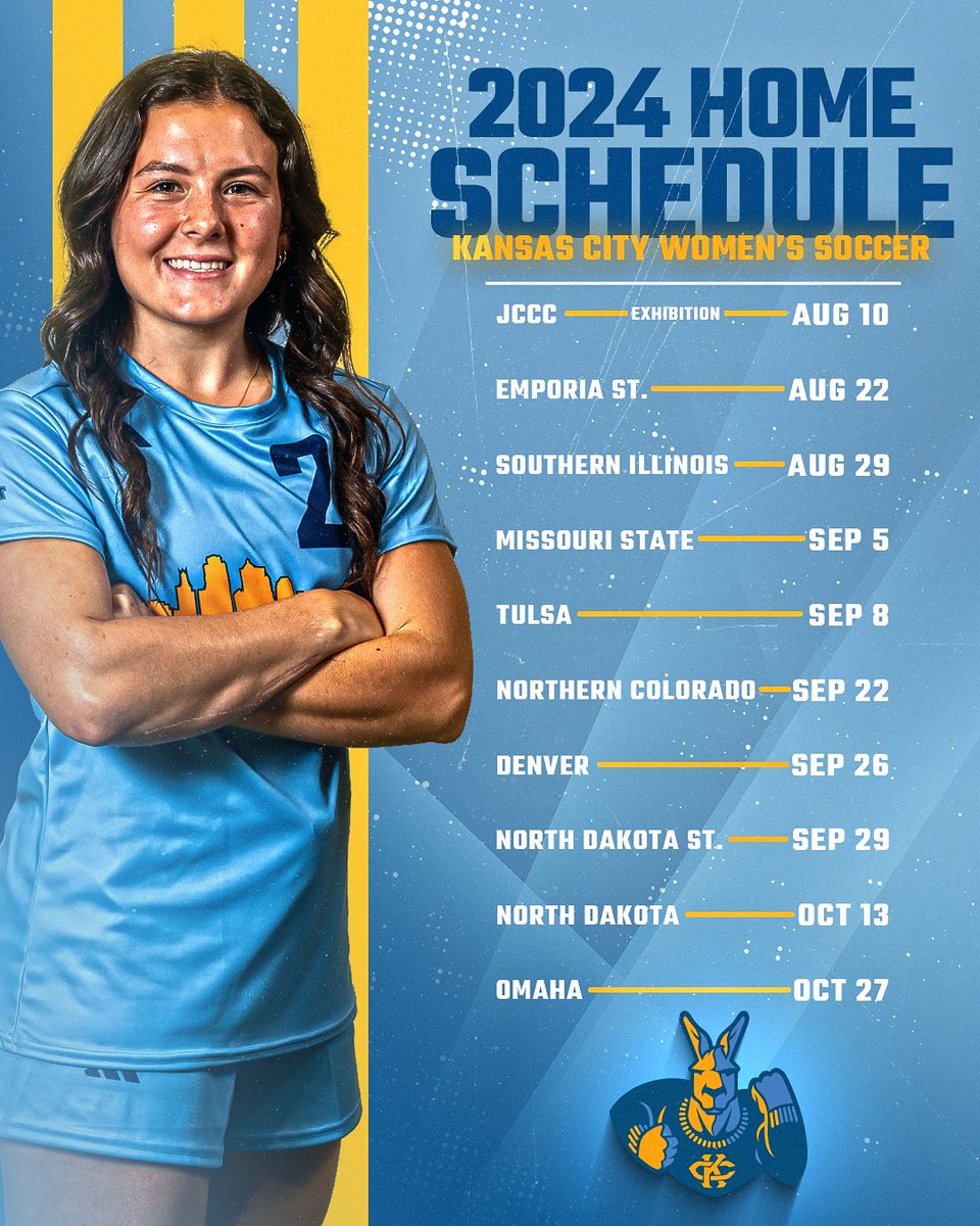 KCRoosWSoccer's tweet image. Our 2024 slate is 𝙤𝙛𝙛𝙞𝙘𝙞𝙖𝙡 👀 Check it out and buy your tickets!
FULL SCHEDULE ➡️ bit.ly/3K71x3G
#ROOUP | #DeclareKC