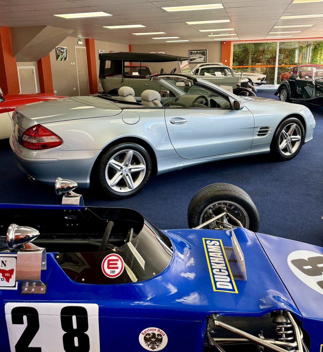 JUST ARRIVED ! An exceptional 2007 Mercedes-Benz SL350 7G-Tronic in rare Tellurite Silver with the desirable option of Panoramic roof which has covered a mere 26,000 miles from new #mercedesbenzsl #nutleysportsprestige
