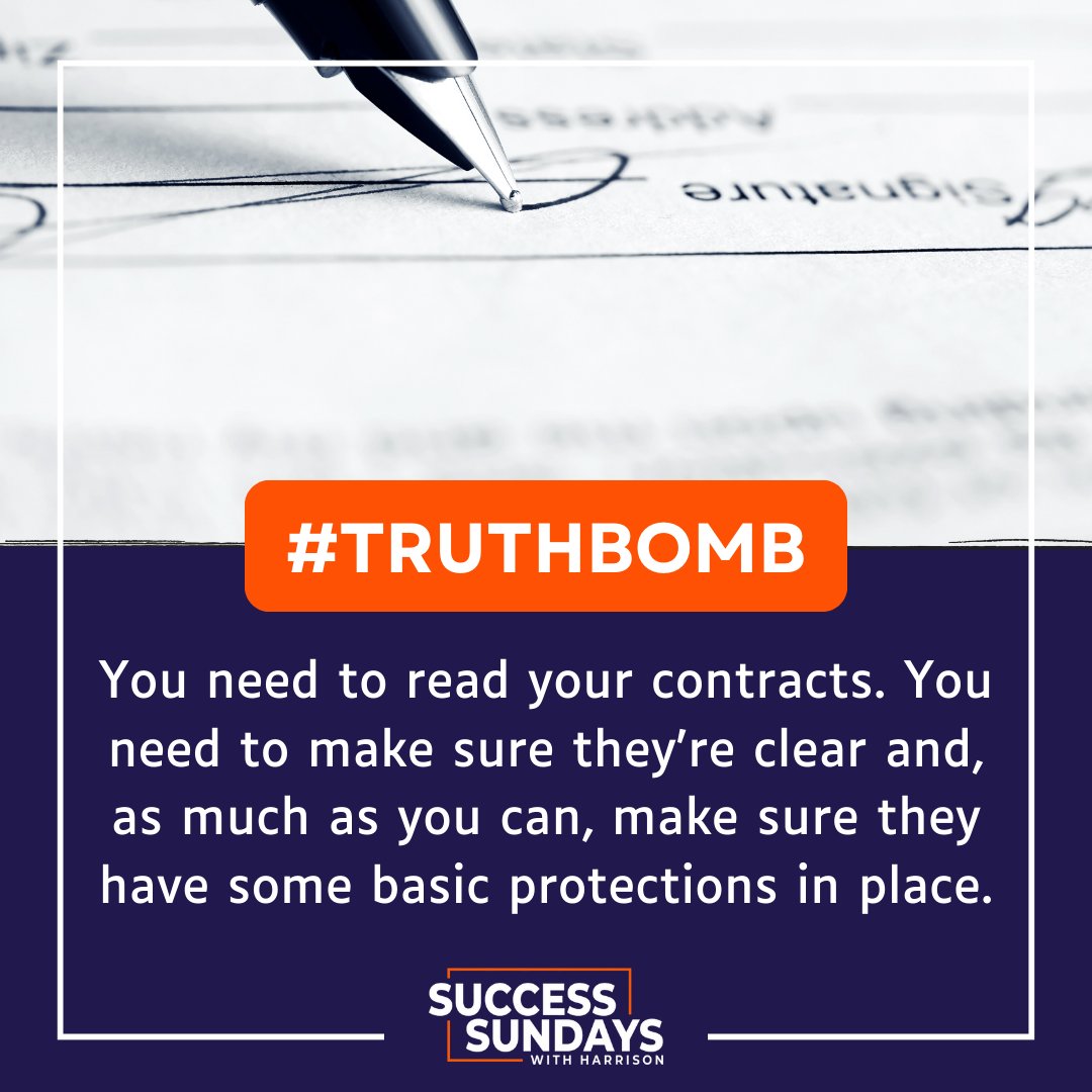 Contracts are the backbone of business agreements.

Take the time to read them thoroughly, ensuring clarity and essential protections.

#BusinessTips #LegalAdvice #LLC #Entrepreneurship #FinancialProtection #BusinessSuccess #BusinessLaw #ContractClarity #BusinessProtection