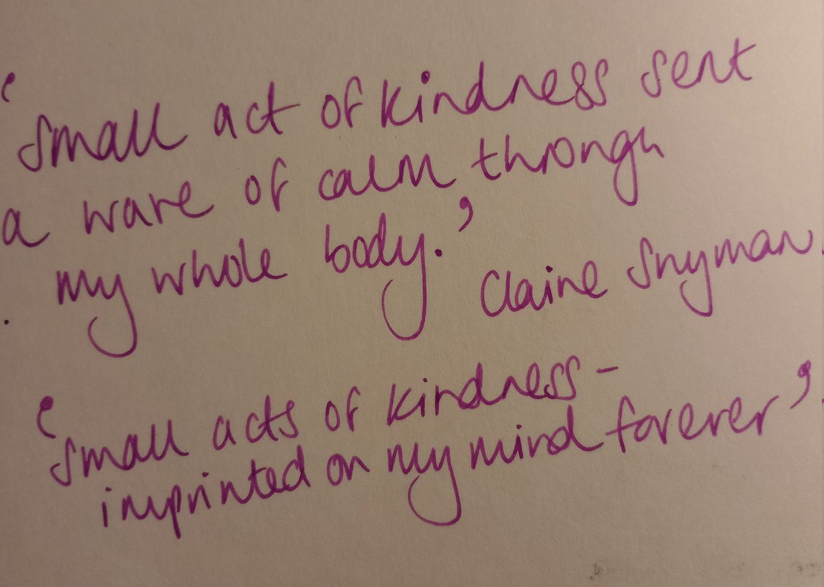 Such a rich discussion on 'what matters to me?' reflecting on our experiences as patients and relatives. The small moments of connection, when healthcare staff notice our need before us, when we are seen as individuals & our fears acknowledged. TY @Kindness_Health @clairehsnyman