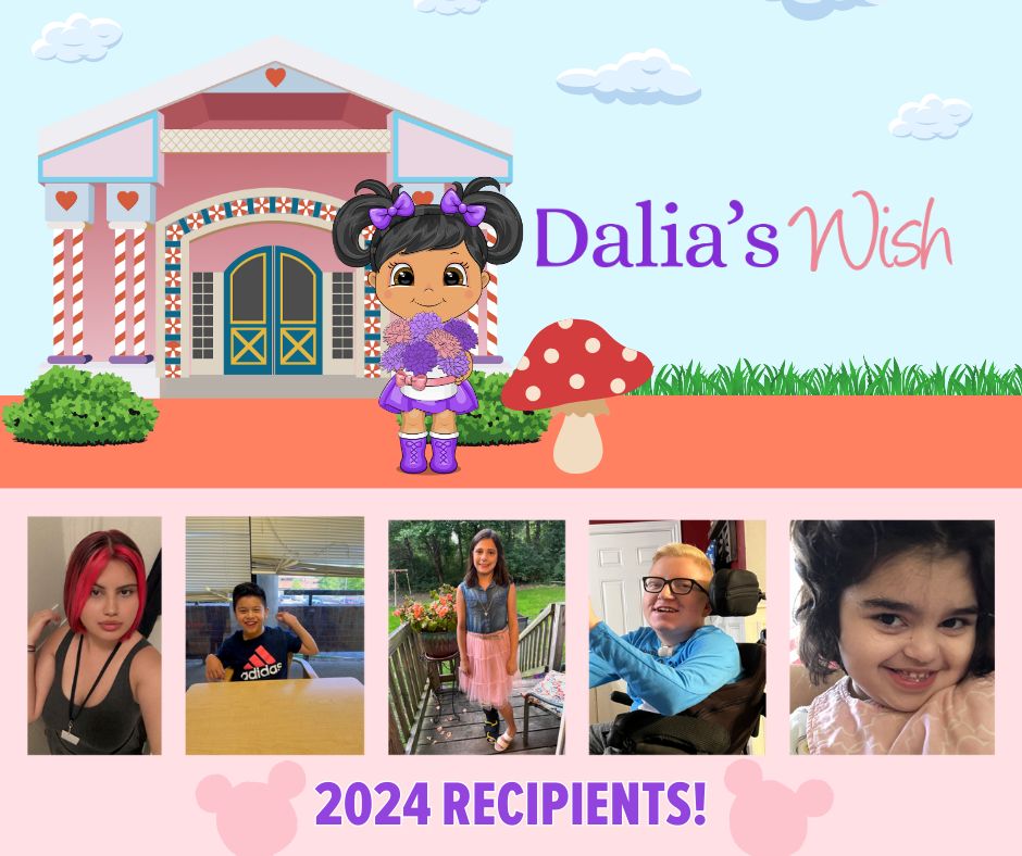 Congratulations to our first round of 2024 Dalia’s Wish trip recipients! We are so excited to send you to Give Kids The World Village for a magical week at Disney. buff.ly/3UHFh6z