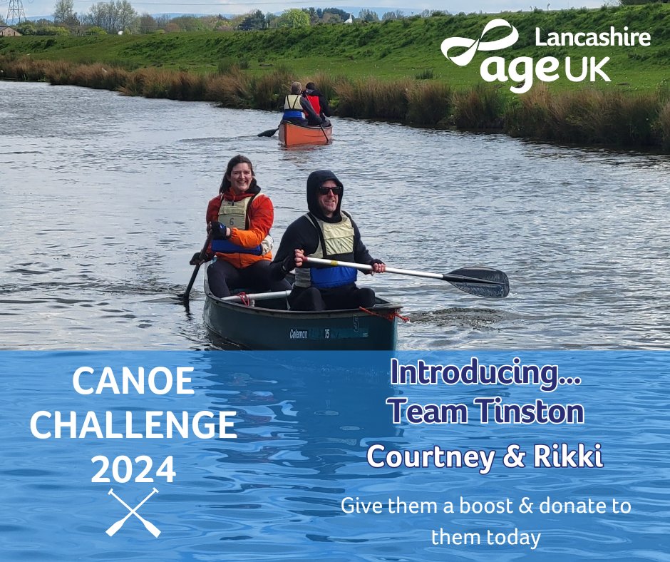 🌟Introducing teams  8 & 9 for the canoe challenge  🛶
Team: Stroke of Luck & The Tinston's 
Stroke of Luck will be splitting the distance  and The Tinston's will be going for the full course 💪 
 The Tinston's  🔗bit.ly/44ny8f6
Stroke of Luck 🔗 bit.ly/3xZ6AAy