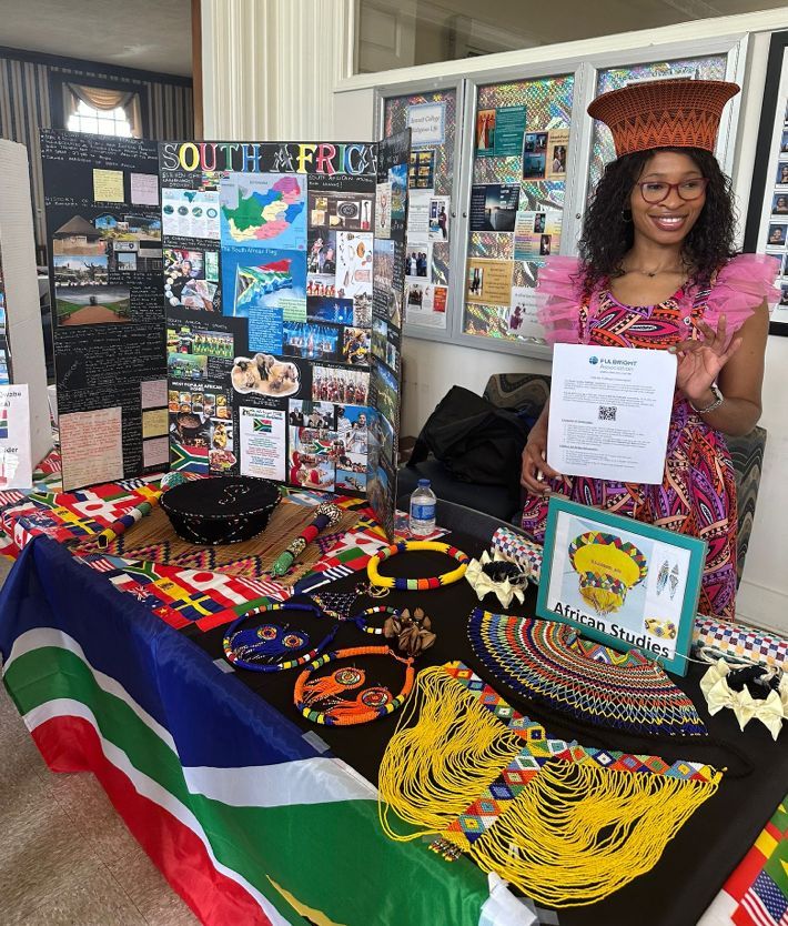 Over the last month, the North Carolina chapter hosted a South African Expo event at Bennett College and Duke University!

See more upcoming chapter events across the USA on the national event calendar: buff.ly/3ZJQF16 #Fulbright #FulbrightAlumni #FulbrightChapters