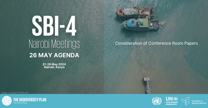 Today, the #NairobiMeetings will consider the following items🗒️: 📝 Consideration of Conference Room papers 🔗: cbd.int/meetings/SBI-04