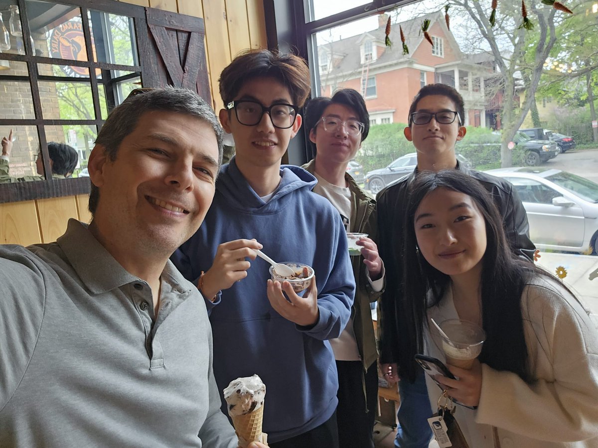 05/04/2024
Second annual TA ice cream to thank Kelsey, Mingzhe, Zhengyang, and Zhenyu for TA'ing OPT 225 <a href="/RochesterOptics/">Institute of Optics</a>