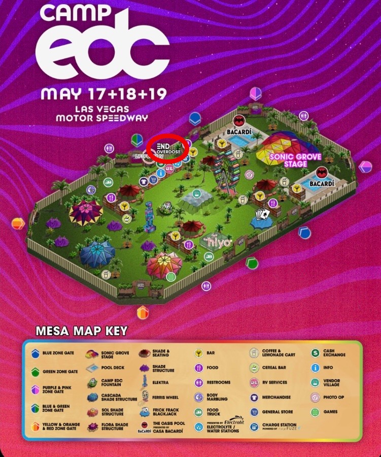 reminder that you can find us in camp edc all weekend long! come by our booth and help us reach our goal of 20,000 people trained 🤍