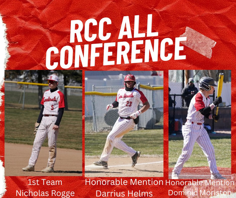 Congrats to our guys who made all conference!  Nicholas Rogge 1st team; Darrius Helms and Dominic Moriston Honorable mention!  #dothework