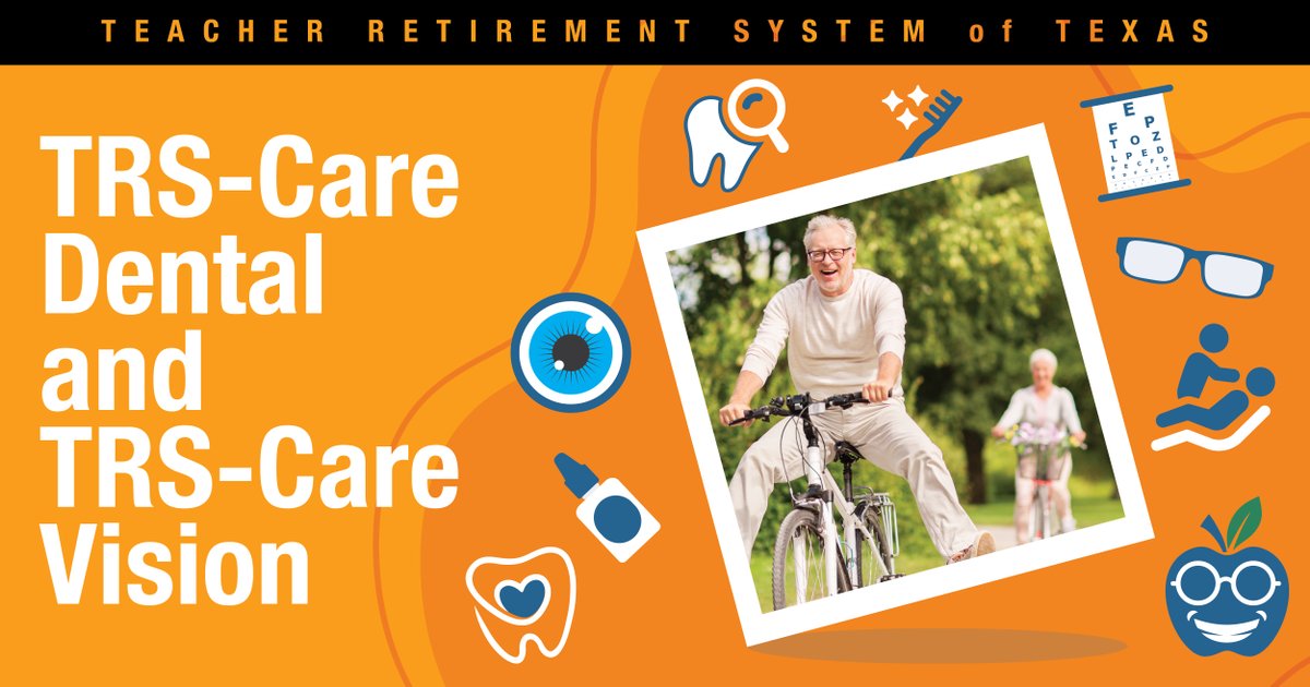 We’re all smiles for the new benefits coming to TRS’ retirees – TRS-Care Dental and TRS-Care Vision! These are separate, optional plans and you can expect more information later this summer. Access our initial round of frequently asked questions: trs.texas.gov/Pages/trs-care…