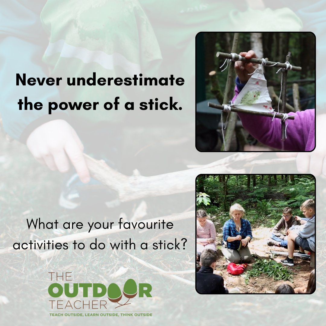 outdoorteacher's tweet image. Items of play and creativity don&apos;t have to be expensive, sometimes they can be completely free and found out in the woods!

Tell us in the comments what your favourite activities to do with a stick are.

#OutdoorPlay #NatureFun#ImaginationStation #ChildhoodUnplugged