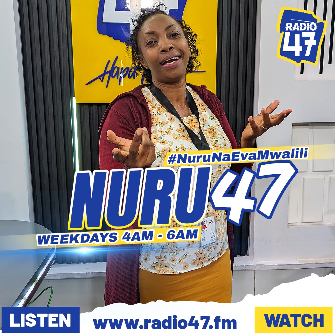 Goodmorning ❤️ Karibu ndani ya Nuru 47 ukiwa na @EvahMwalili. Unapokea Nuru ukiwa wapi?

#Radio47FunFriday #HapaNdipo #NuruNaEvahMwalili