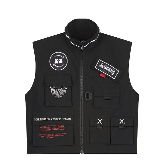 svddendeath's tweet photo. mello and I made 100 of these vests 
they are live now https://t.co/ZndQ23VQnA