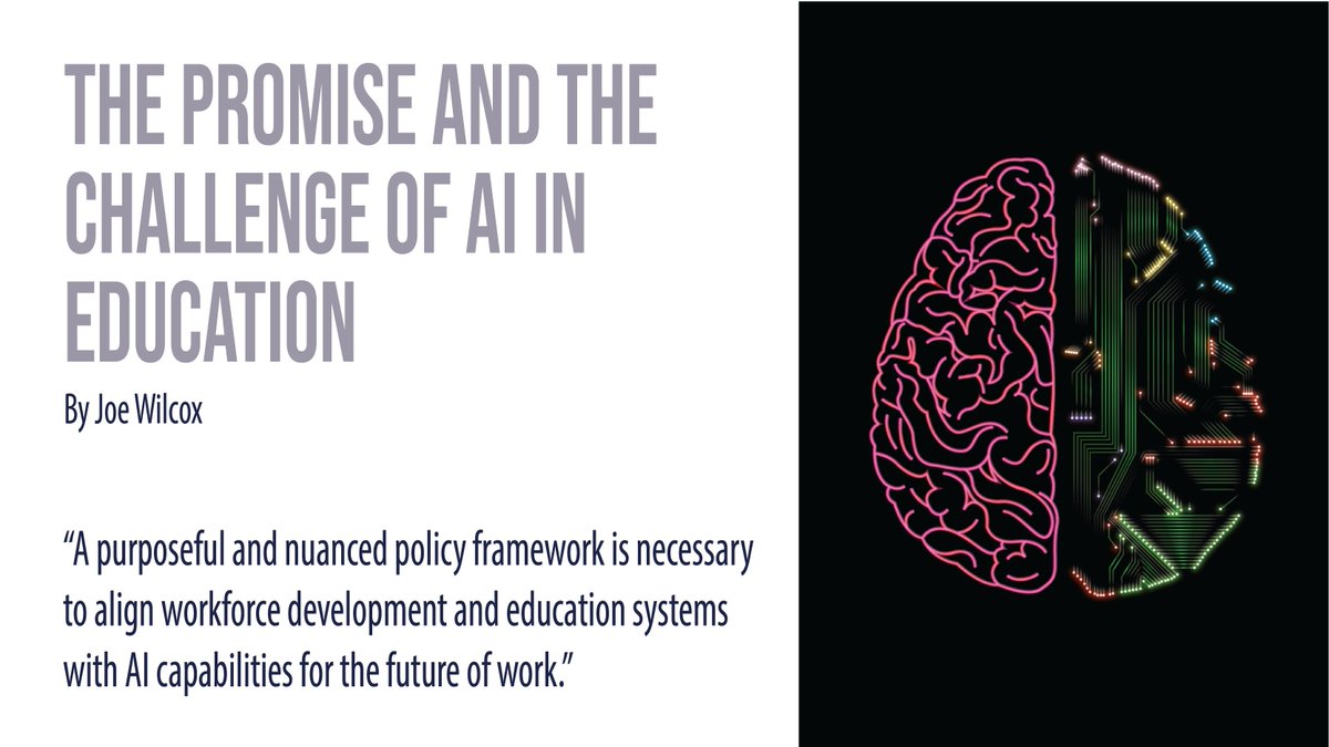In our recent publication our fellow, Joe Wilcox, discusses where #AI can help the educator & student, as well as encourage workforce development. He also discusses the ethical challenges to incorporating the #technology in these settings. Read more bfna.org/politics-socie…
