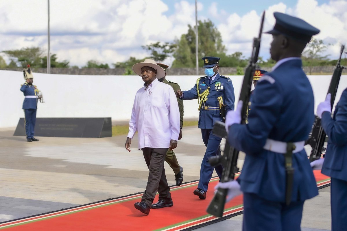 I visited the tomb of the Unknown Warrior at the Uhuru Gardens National Monument in Nairobi, to pay my respects to the comrades who died fighting for Africa's freedom.