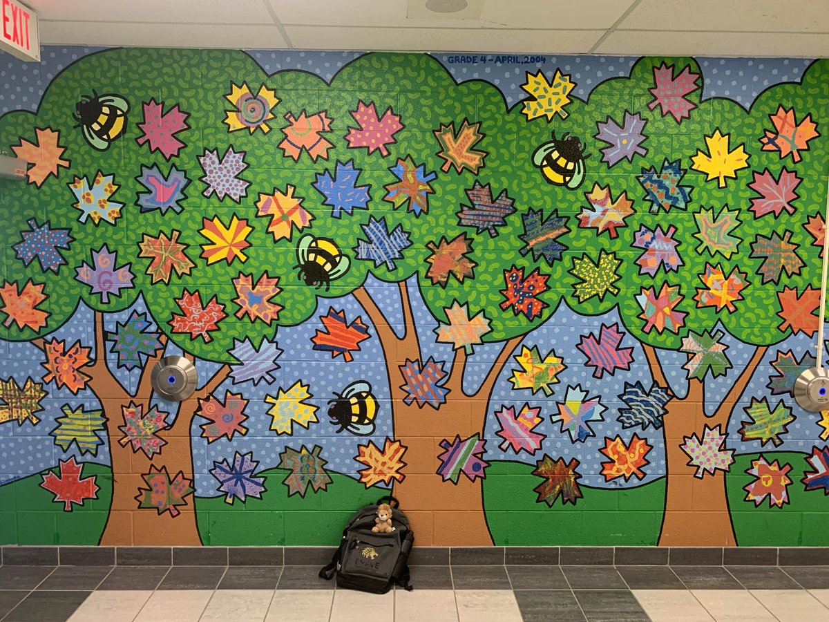 Gorgeous mural at @JBoltonps! We finished the year off strong with the 4s and 5s doing our Bystander program. We built on skills from previous workshops, and put it all together with strategies to diffuse social situations and support the entire community around us! @PeelSchools