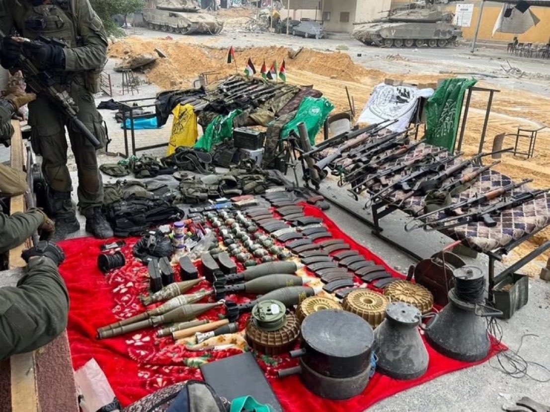 Deleted a post about weapons found in an UNRWA school in Rafah. These weapons were actually found in a Gaza school that was used as a shelter after soldiers from the 401st Armored Brigade and the Navy's Shayetet 13 commando unit engaged Hxmas gunmen at the school. Not a