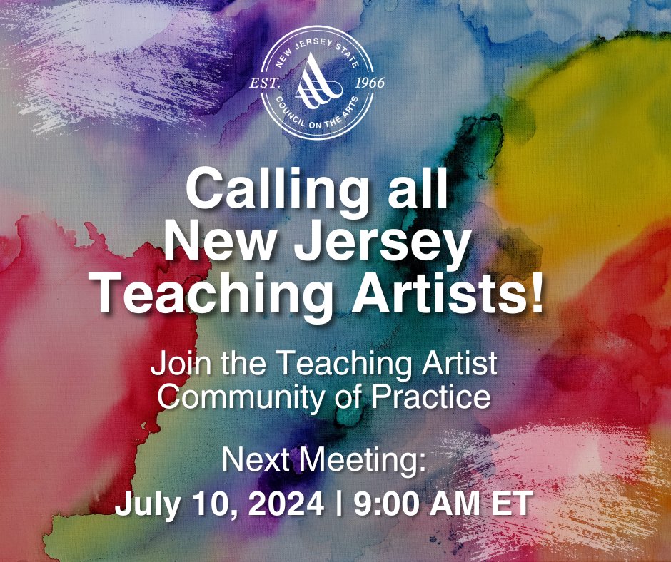 Check out these new opportunities for New Jersey artists! Click here for calls for #NJPublicArt, opportunities for teaching artists, and more: conta.cc/4bGLeXm #NJarts