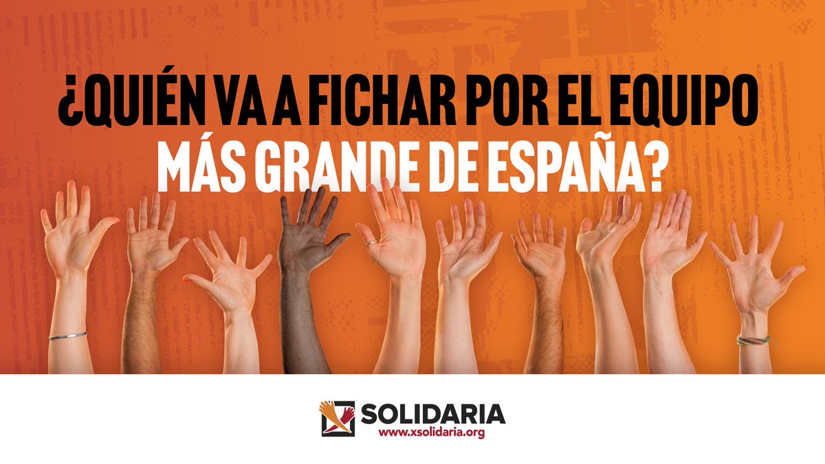 No es solo un clic o marcar una X, es fichar por el equipo más grande de España. Porque cuando marcas la X de la <a href="/XSolidaria/">XSolidaria</a> en tu renta, fichas por el #EquipoXSolidaria y ayudas a las personas que más lo necesitan. Recuerda: es la casilla 106 de #FinesSociales ¡Ficha ya!