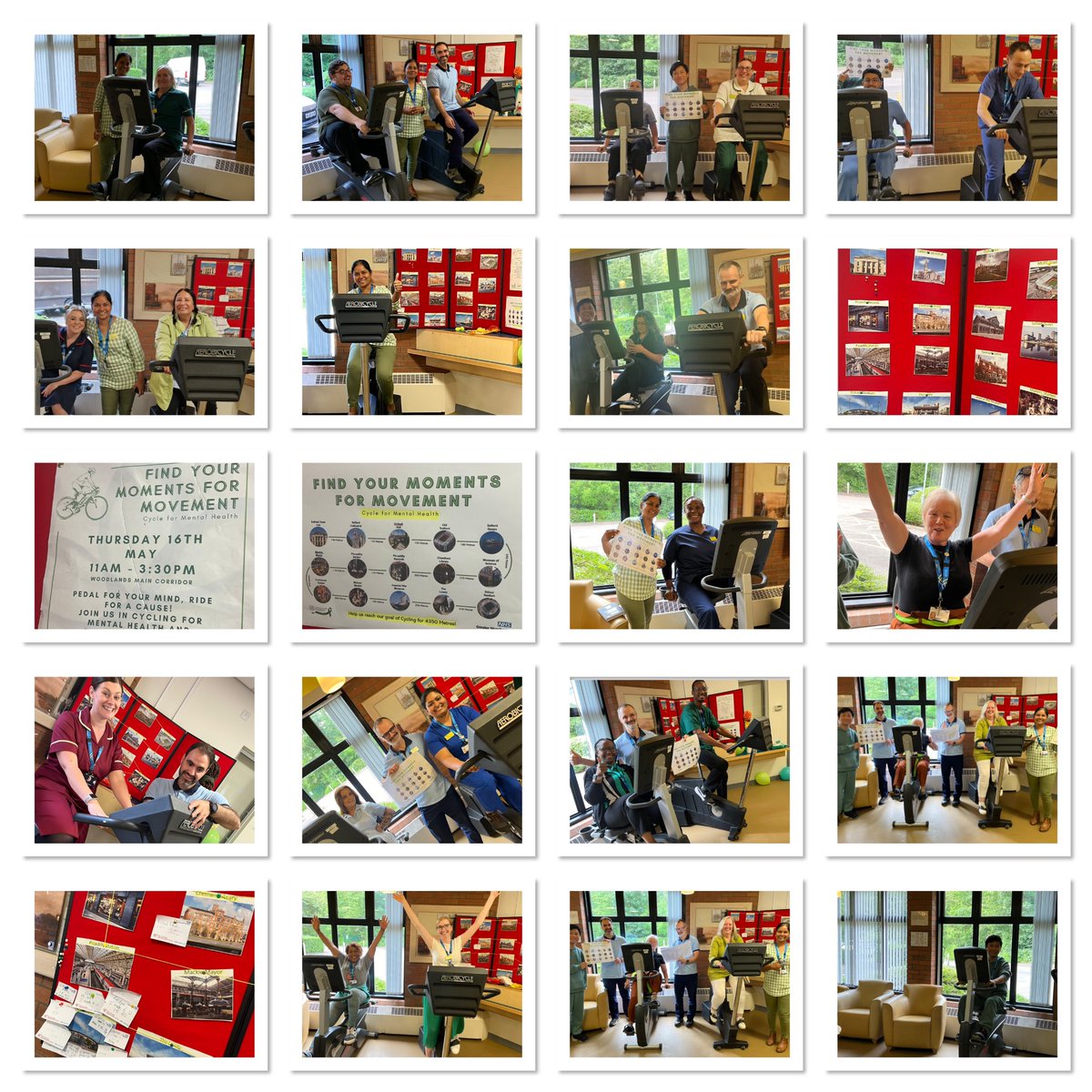 #teamwoodlands had done exceedingly well today taking part in the bike challenge promoting #findyourmomentsformovement for mental health awareness day and fund raising.. feeling grateful to everyone for your kindness, generosity and support today 👏🙌👏🚴‍♀️🚴‍♂️🚴🚵‍♀️🚵‍♂️