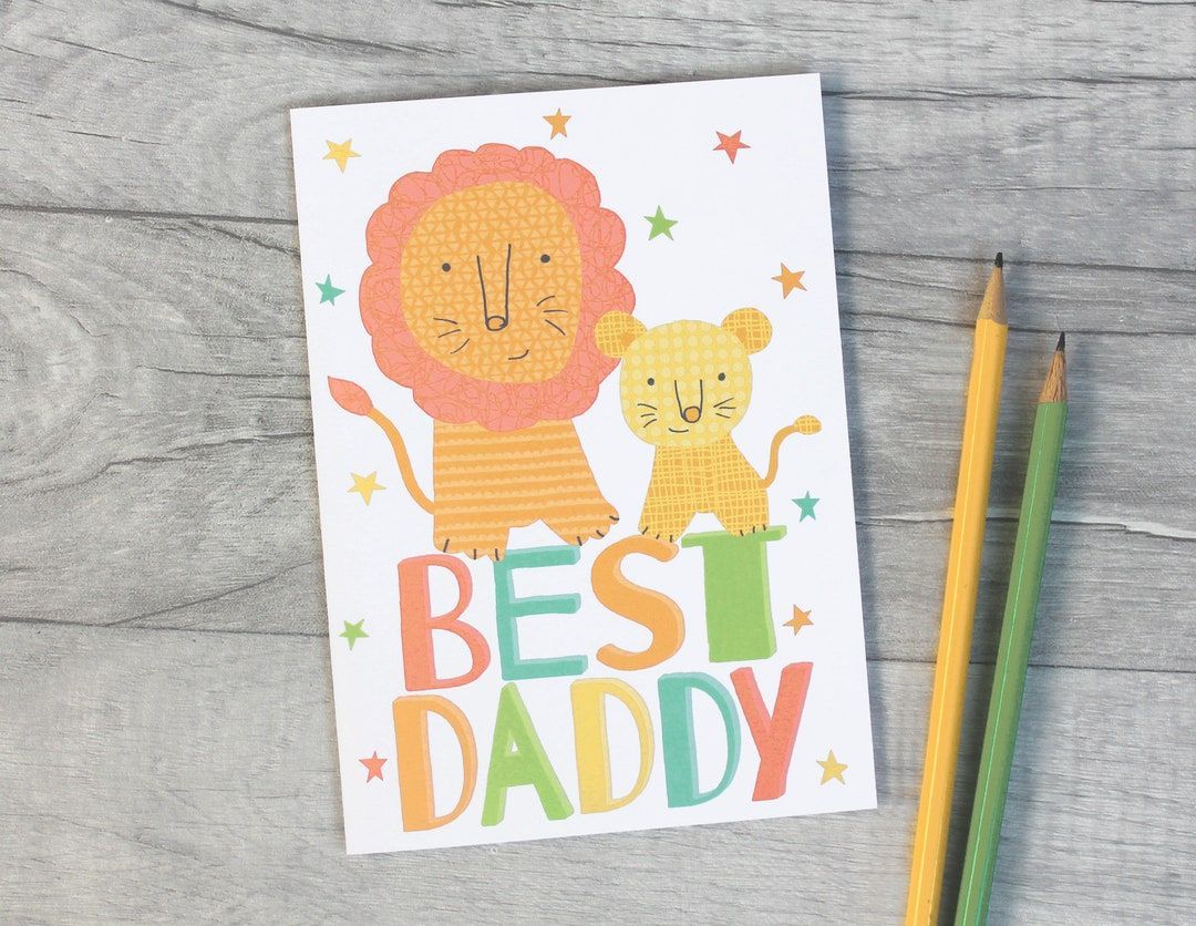 The cutest Father's Dad card from a little one to their Daddy! Also available for Step Dads, Grandads and Grandpas! buff.ly/3K7zLnD #womaninbizhour #UKMakershour #inbizhour