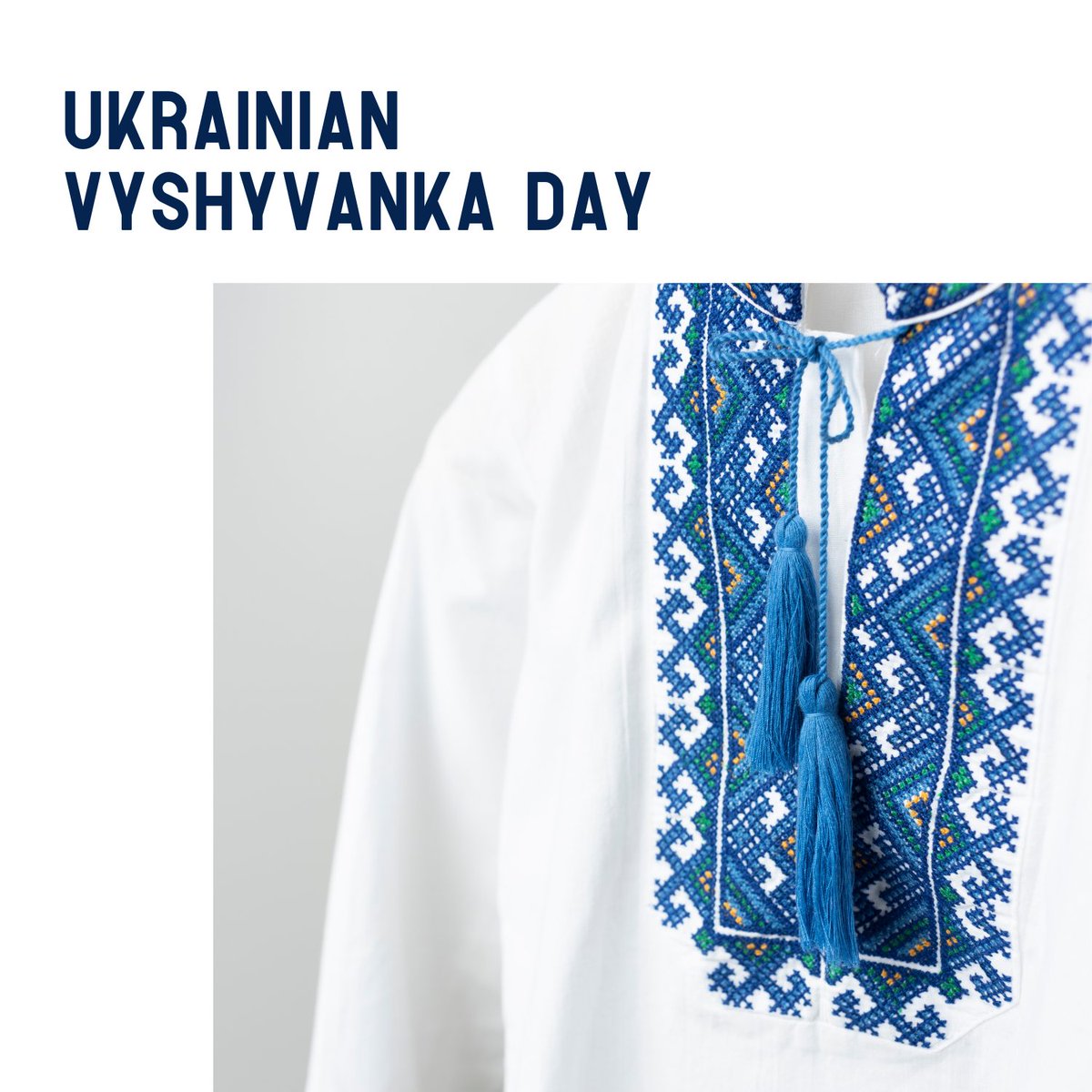 I want to wish a very happy Vyshyvanka Day to Ukrainian people across our province, country, and world. #ukrainianvyshyvankaday #ukrainian