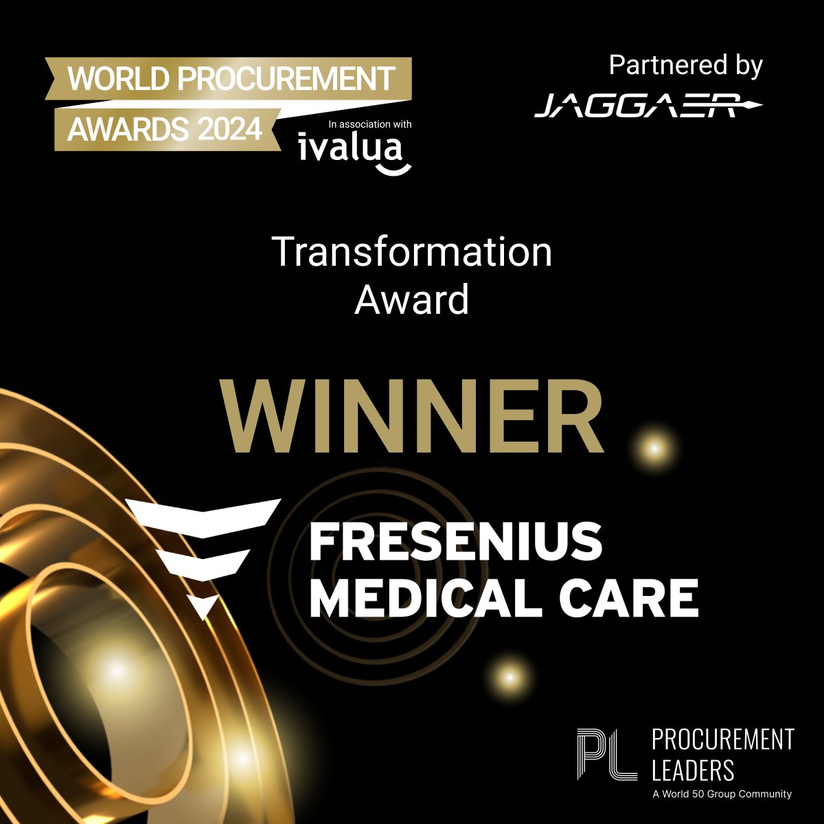 Well done to @FMC_AG on winning the @Jaggaer 
Transformation Award! Amazing progress. #PLWPA
