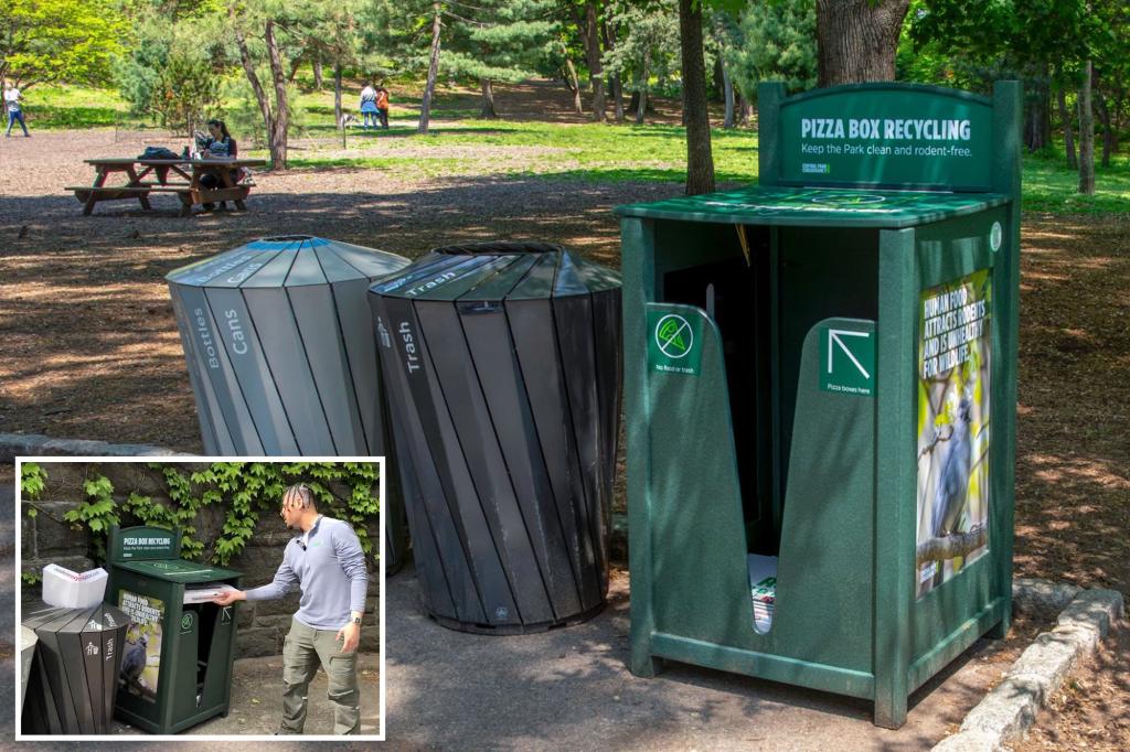New pizza box recycling bin debuts at Central Park in fight against rats trib.al/TtbRu8y