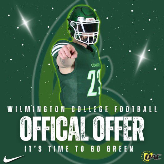 #AGTG After a great conversation with @Coach_Griffin32 I'm blessed to receive a offer from Wilmington @CoachPettway @CoachL_Johnson @Coach_LCollins @KingToney @RougeFootball