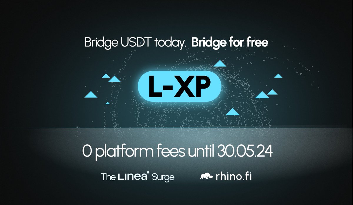 rhinofi's tweet image. ⚡ #SurgeOnLinea is here! Want to maximise L-XP?

Free USDT bridging to @lineabuild starts now! 
Enjoy zero fees until May 30, just pay gas⛽

Bridge now: app.rhino.fi/bridge?token=U…