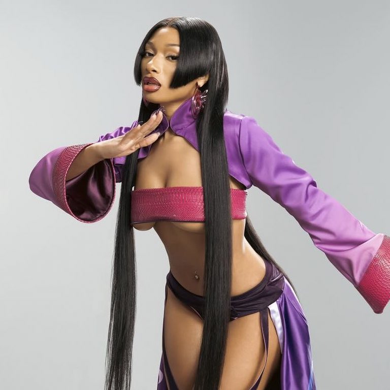 Megan Thee Stallion has earned four nominations at the 2024 BET Awards: • Best Female Hip Hop Artist • Best Collaboration — “Bongos” • Video of the Year — “Bongos” • BET Her — “HISS”