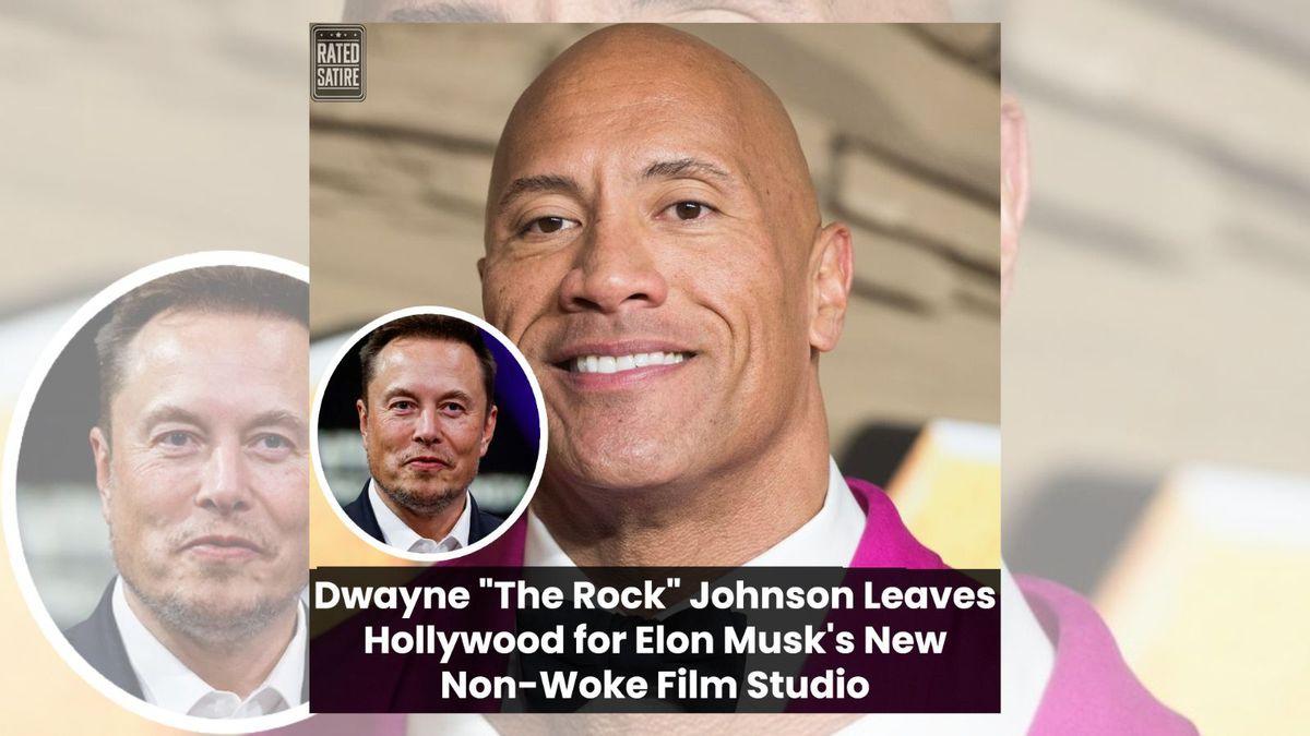 ❌No, Dwayne “The Rock” Johnson hasn't left traditional Hollywood to join Elon Musk’s new “non-woke” film studio. The claim spread from a website that includes a satire disclaimer. snopes.com/fact-check/the…