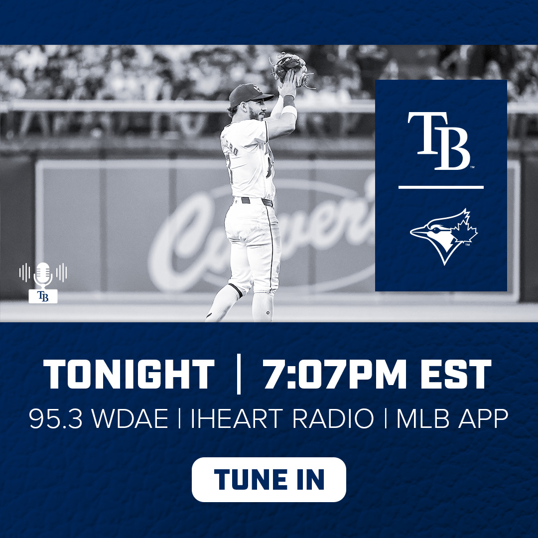 Almost ready to go against an AL East foe! 6:30 Pregame @ChrisAdamsWall 7:07 First Pitch @andybfreed and @neilsolondz @953WDAE Streaming on @iHeartRadio 953wdae.com/listen