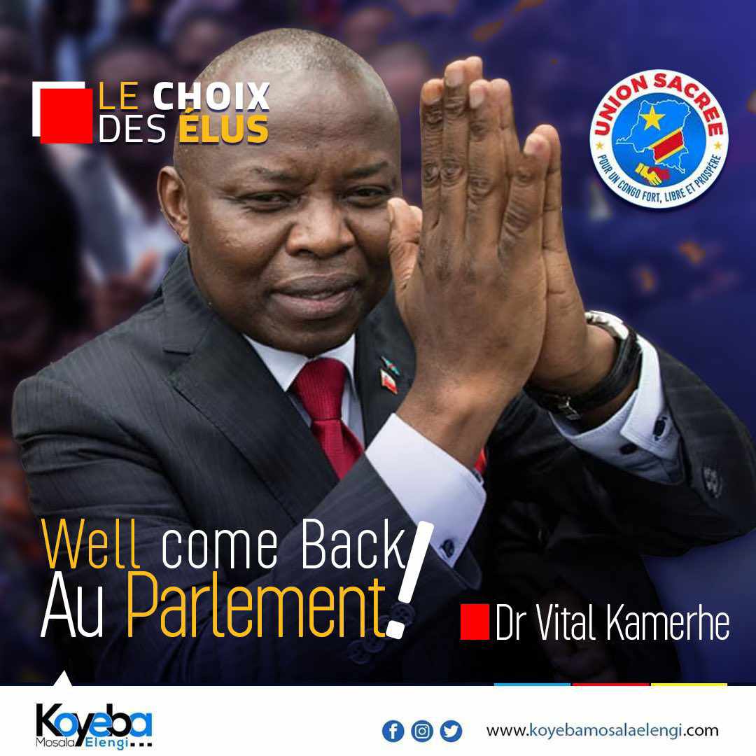 Soutenir @VitalKamerhe1 a été pour moi 1e question d conviction.Quelles que soient les peines et les souffrances endurées,nous sommes arrivés au point de victoire. Et Ce n'est pas seulement un privilège mais beaucoup plus la responsabilité :'le peuple d'abord'. VK,on te soutient.