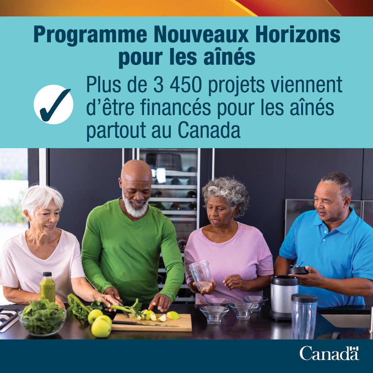 🎉 Plus de 3 450 projets communautaires qui appuient les aînés ont reçu 70 millions de dollars en financement! Le programme #NouveauxHorizonsPourLesAînés continuera à avoir des répercussions positives partout au #Canada! 🔗 ow.ly/XW0z50RIRTy