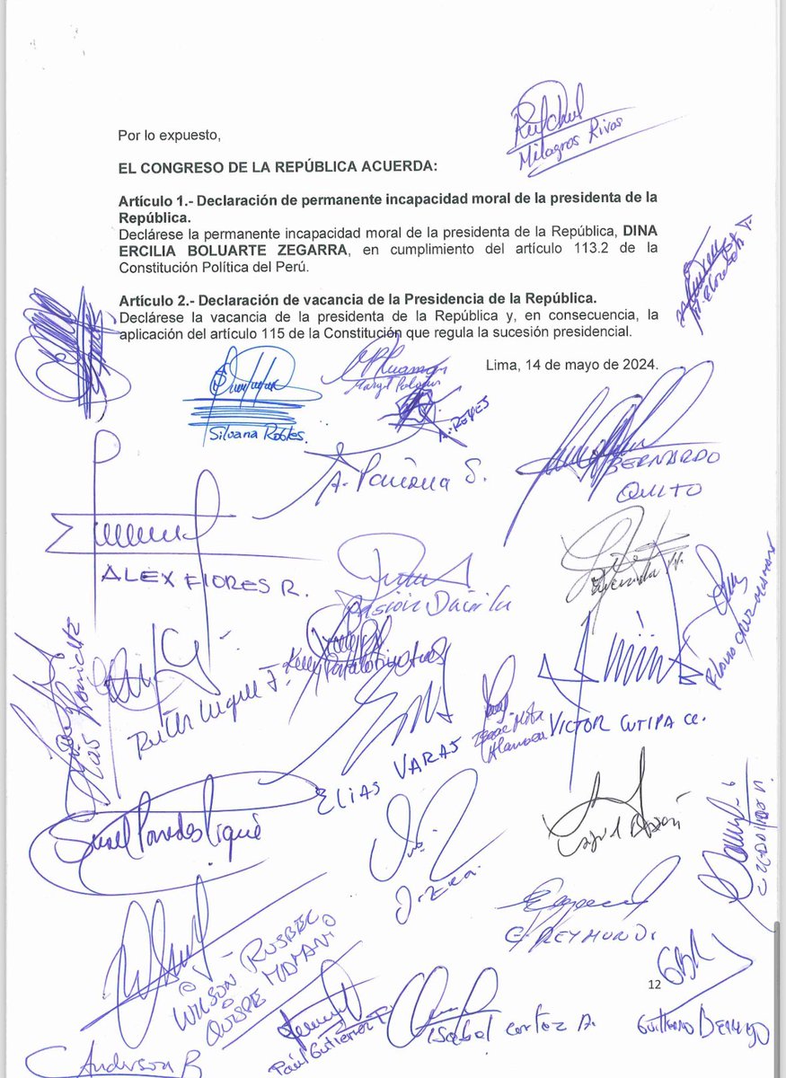 #AlertaLegislativa: Bancadas de izquierda ingresan a trámite la moción de vacancia contra la presidenta Dina Boluarte. Texto completo en mi canal: t.me/asmrlegislativo
