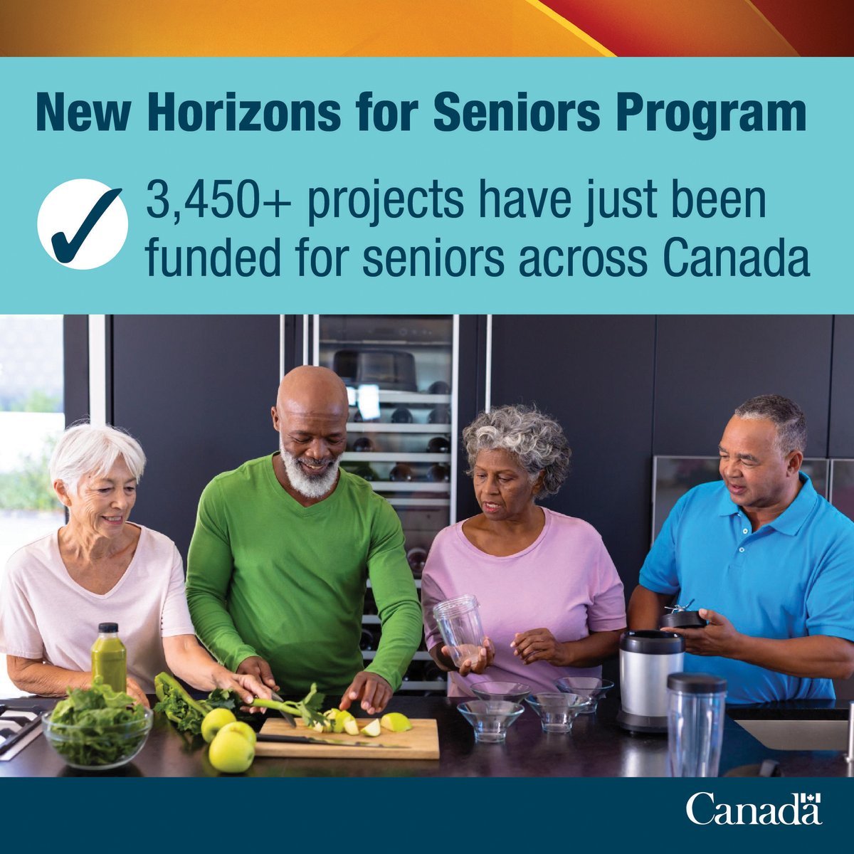 🎉Over 3,450 community-based projects supporting seniors just received $70 million in funding! The #NewHorizonsForSeniors Program will continue to make an impact across #Canada! 🔗 ow.ly/XfvR50RIRIH