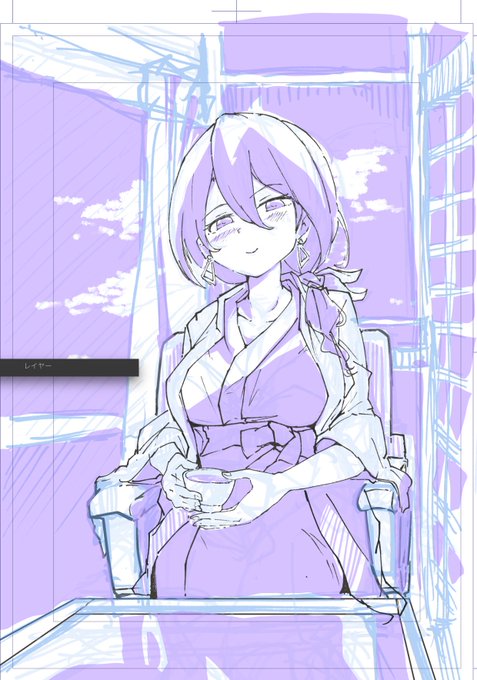 「purple theme」 illustration images(Latest)