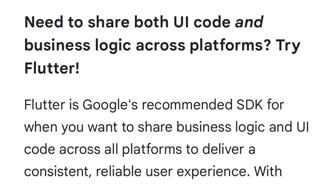 When to use @kotlin multi-platform or @FlutterDev - from @googledevs