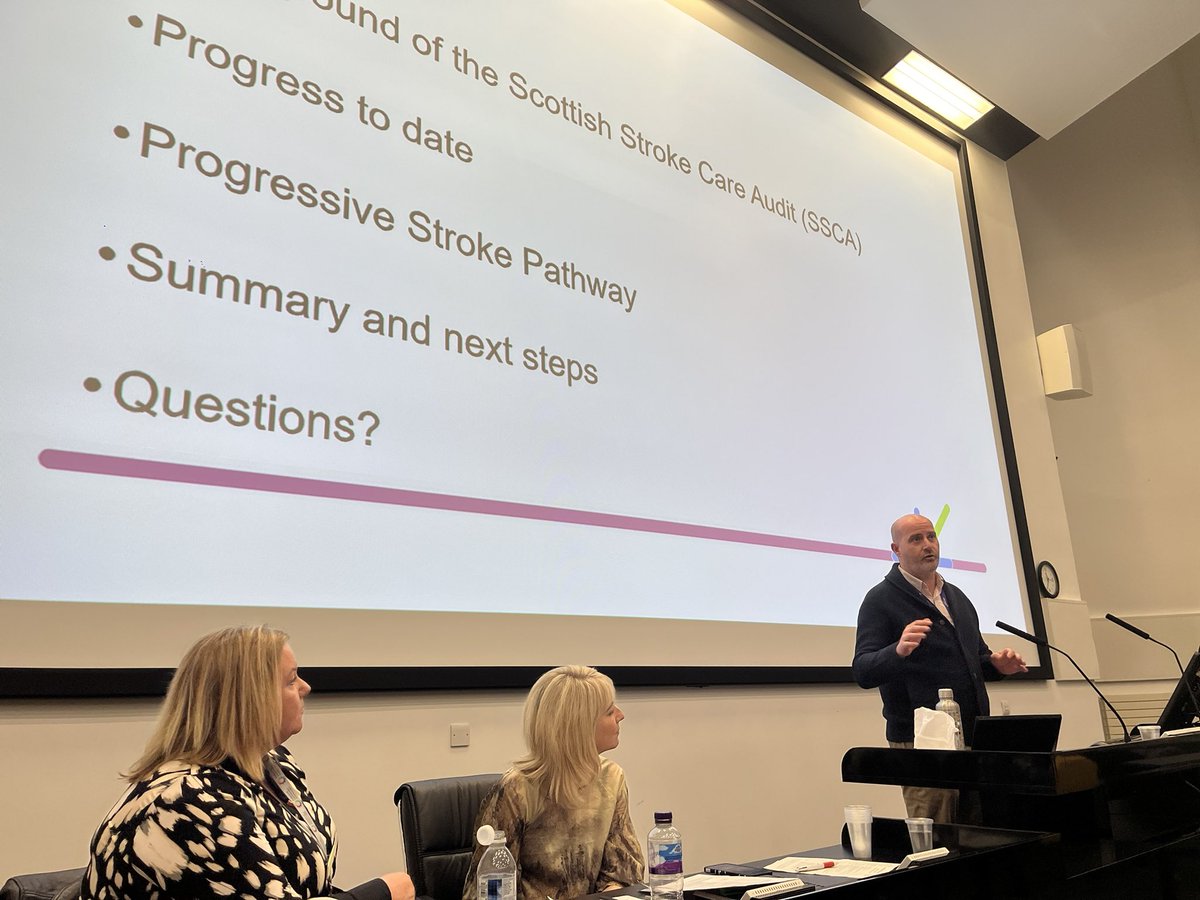 Today we celebrated GGC stroke with excellent presentations from 2 inspiring stroke survivors,Jennifer and Alistair.Thought provoking presentations from <a href="/lisakidd22/">Lisa Kidd</a>,<a href="/neildmuir/">Neil Muir</a>. 2 excellent Thrombectomy talks from Ruth and Michelle our specialist nurses.<a href="/Gilliancapri/">Gillian Capriotti</a> <a href="/l1creighton/">lynsay</a>