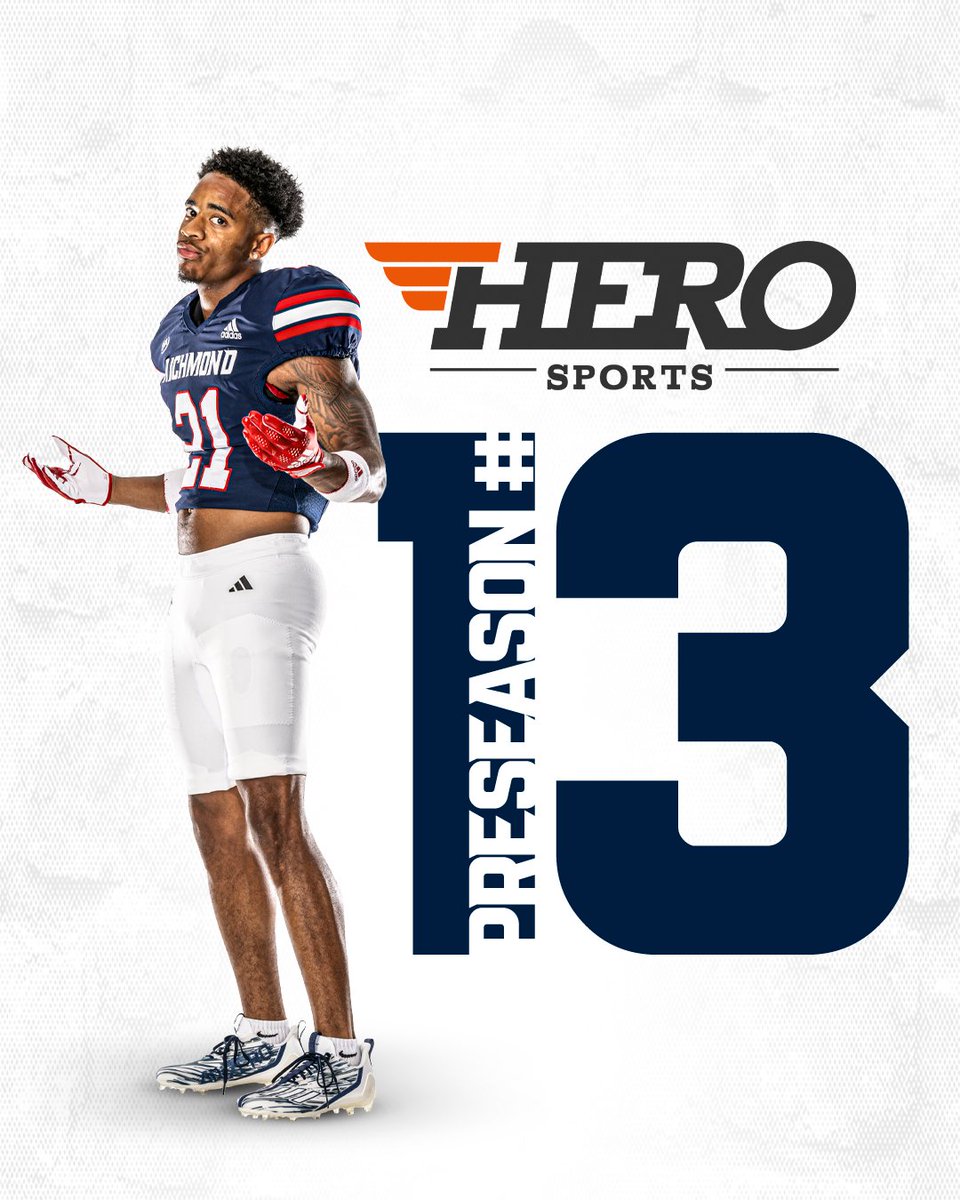 Big things to come! Spiders come in at 1⃣3⃣ on @HEROSports_FCS Preseason Top 25! #OneRichmond