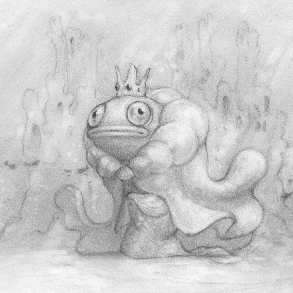 “wait… when did I become king?” (theme ‘castle’) #sketches #sillyart #mermay