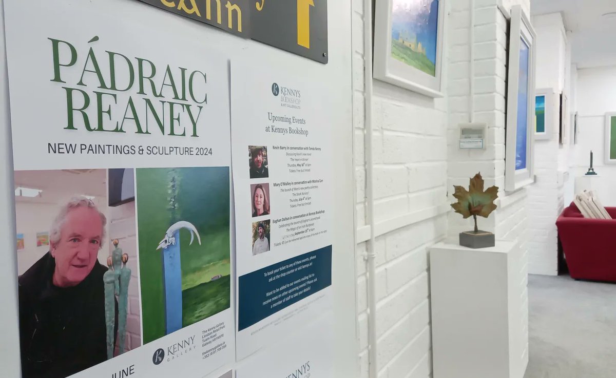 Join us from 6pm tomorrow here at The Kenny Gallery for the launch of an exhibition of new paintings and sculpture by the great Pádraic Reaney. Drinks will be served and Aodh Ó Coileáin will do the honours and open the show. All are welcome!