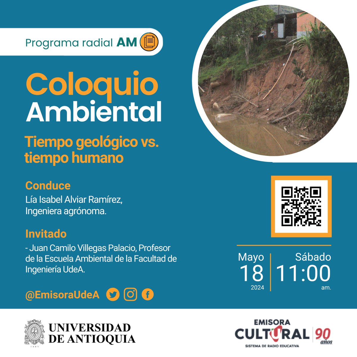 #ColoquioAmbiental |⏱🌏El tiempo geológico abarca millones y miles de millones de años, se enfoca en procesos geológicos y biológicos a gran escala. ⏳El tiempo humano es mucho más breve, se centra en la experiencia y la historia de la humanidad. Aprendamos para vivir en ambos.