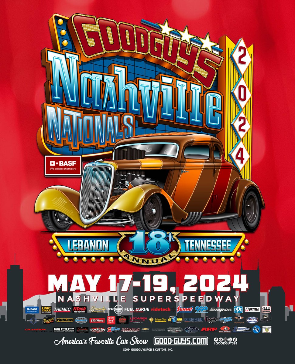Our booth will be setup for Goodguys Nashville Nationals in Lebanon, Tennessee! Swing by the booth to see our latest products and get technical assistance to upgrade your stopping power. #Wilwood #Wilwoodbrakes #Wilwooddiscbrakes #Goodguys #Nationals #Hotrod #classiccars