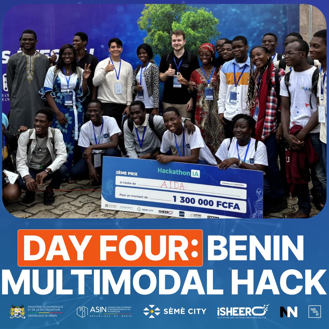 🚀Day 4 of the Benin Multimodal AI Hackathon was exhilarating! It marked the final day for online participants to submit their projects, and it was nothing short of productive and intense as teams put the finishing touches on their projects. At the onsite hackathon, we were