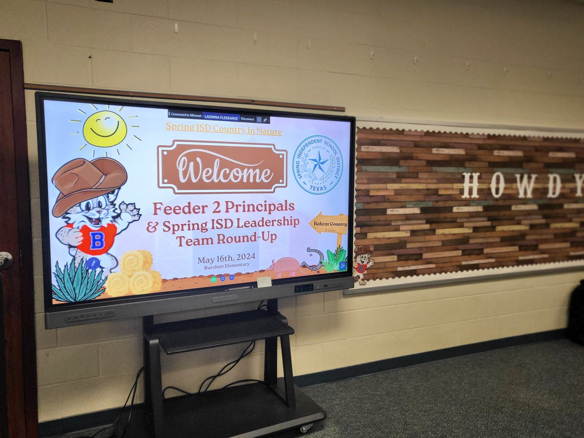 MrsFlegeance's tweet image. It was a great pleasure hosting the @SpringISD Feeder 2 Principals and Leadership Team Round-Up meeting @Burchett_ES. #SpringWay #BobcatCountry