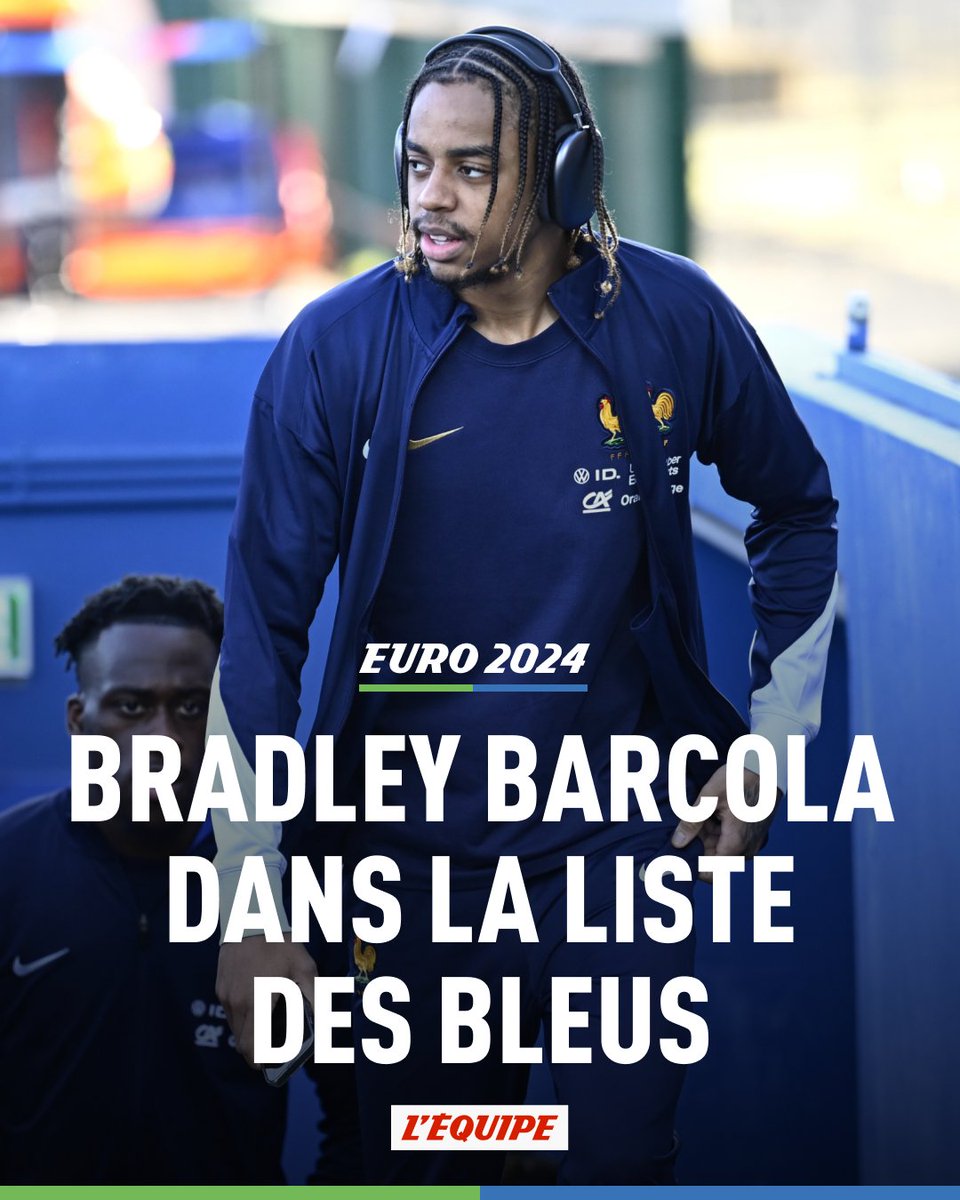 Bradley Barcola sera avec les Bleus pour l'Euro > ow.ly/RO8h50RISpw #Euro2024